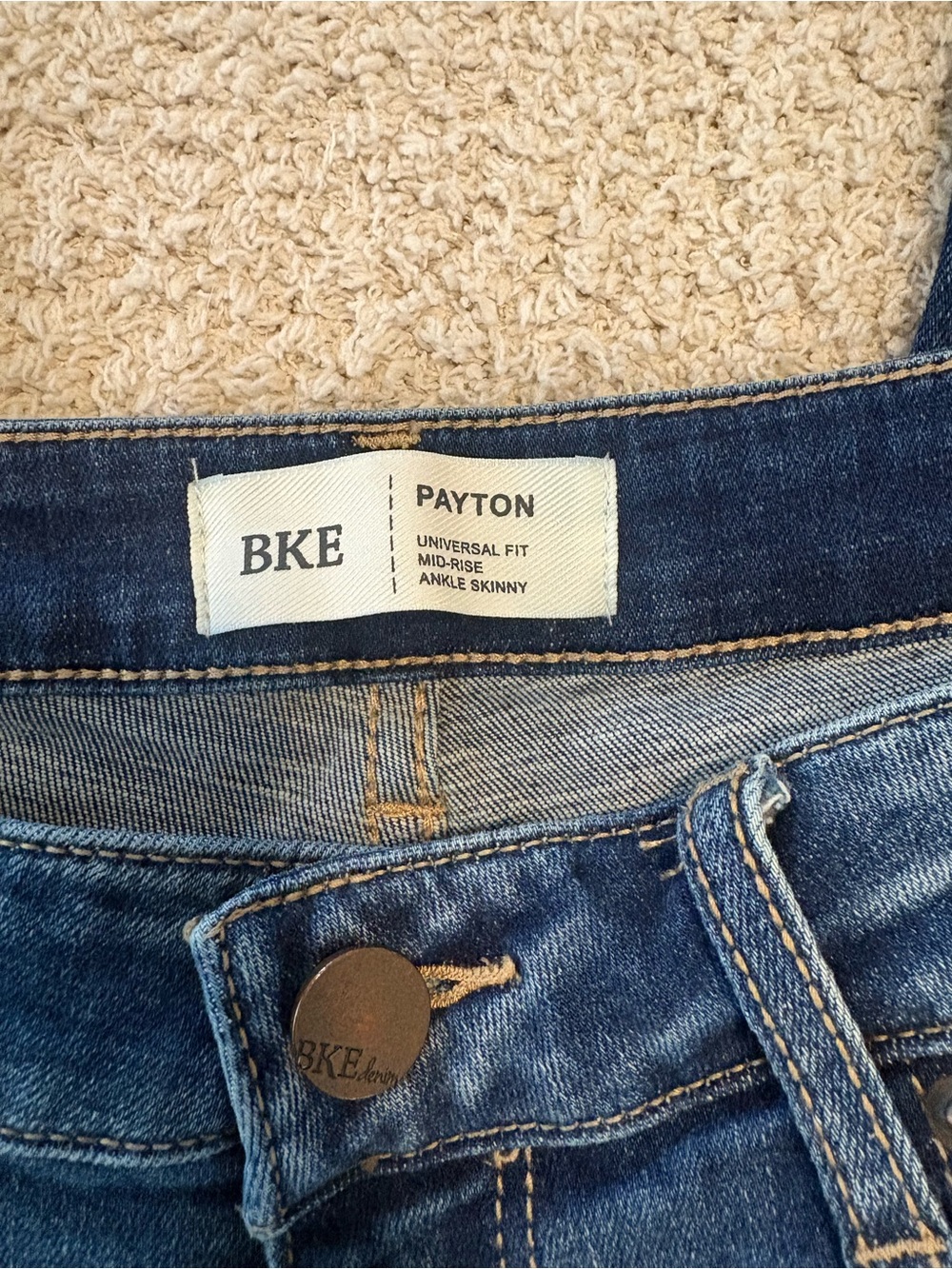 BKE Women's PAYTON Skinny Jeans in Dark Blue Wash - Picture 4 of 5
